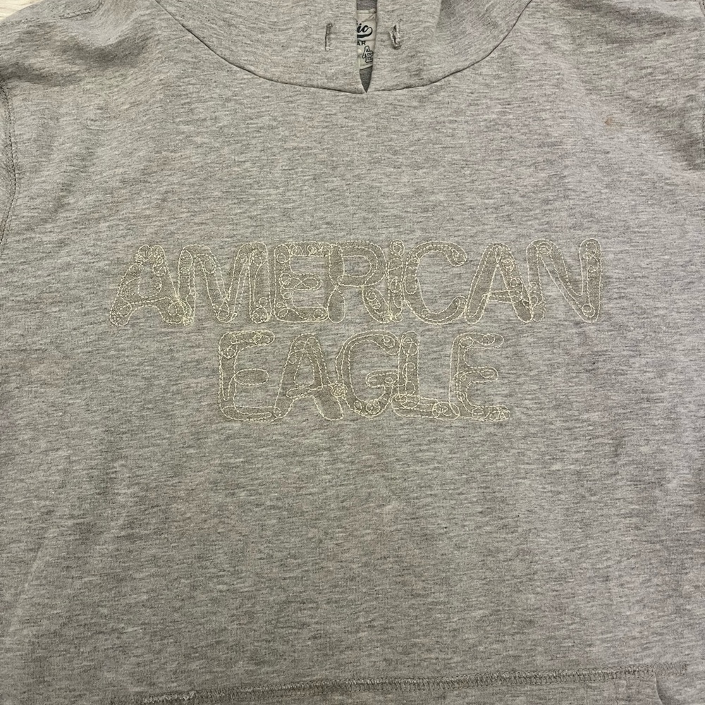 Grey American Eagle hoodie size L